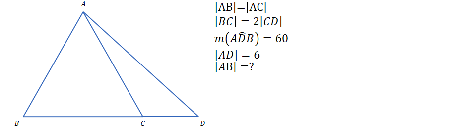 Mürekkep Çizimleri
Mürekkep Çizimleri
Mürekkep Çizimleri
|AB|=|AC|
𝐵𝐶=2𝐶𝐷 𝑚𝐴𝐷𝐵=60
𝐴𝐷=6
𝐴B=?
𝐴
𝐵
𝐶
𝐷