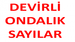 Devirli ondalık sayılar kuralı  Devirli ondalık gösterim
