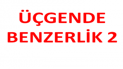 Kenar açı kenar benzerliği  KKK benzerliği  Benzerlik işareti
